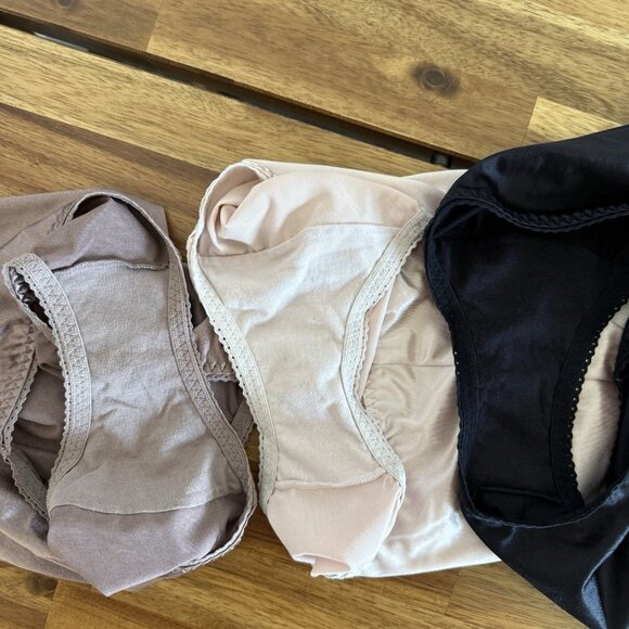 Three VANITY FAIR Vintage Panties Satin Size 2X (FITS XL) Granny Femenine *READ - Picture 7 of 9